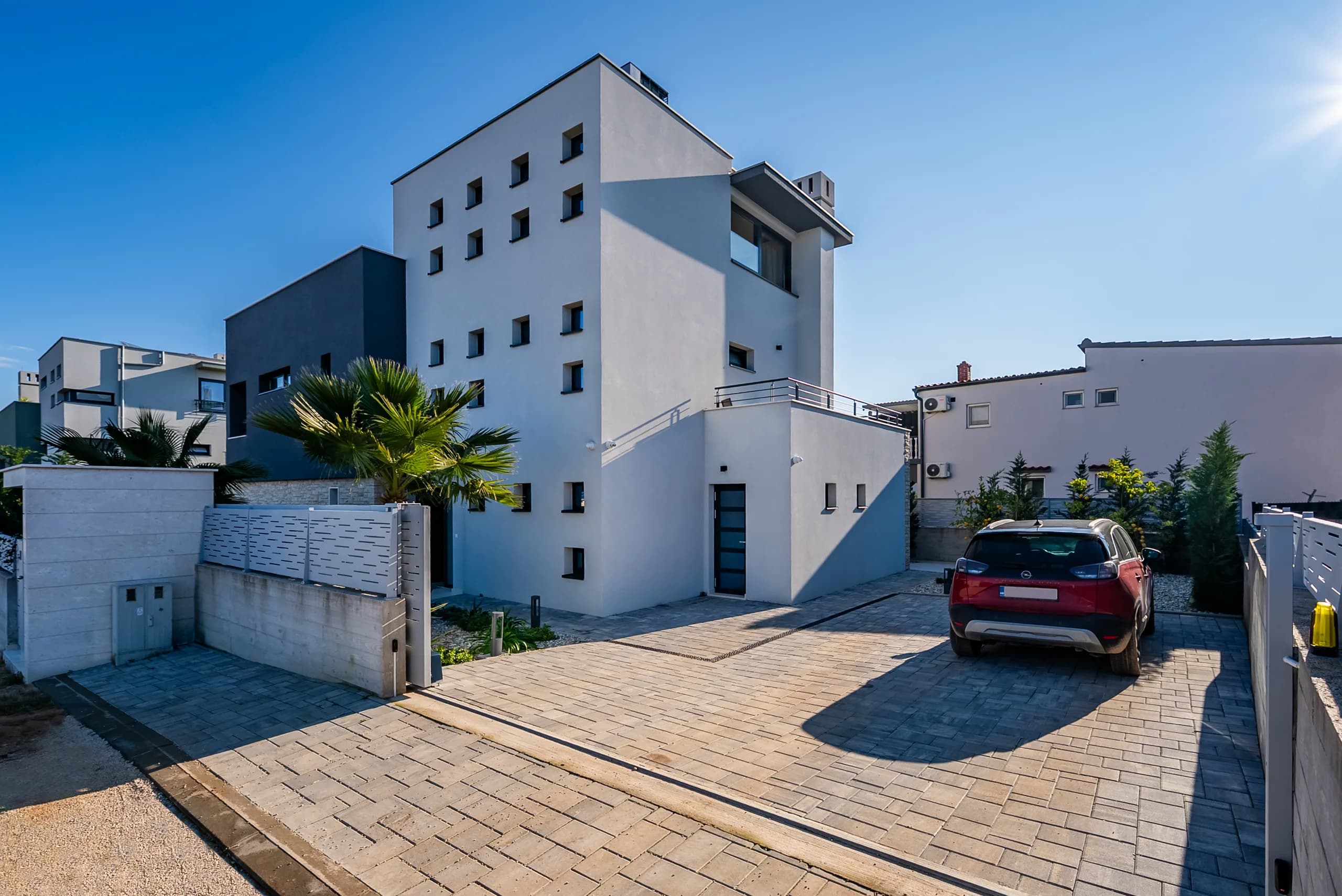 Private parking area